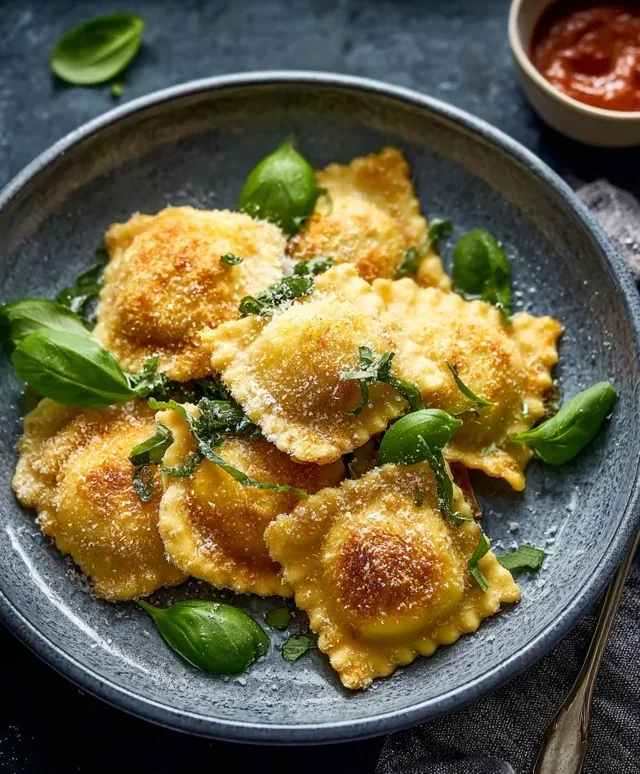 Knusprige Ravioli Heißluftfritteuse