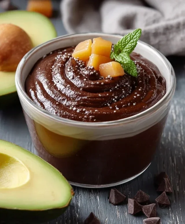 Schokopudding mit Avocado