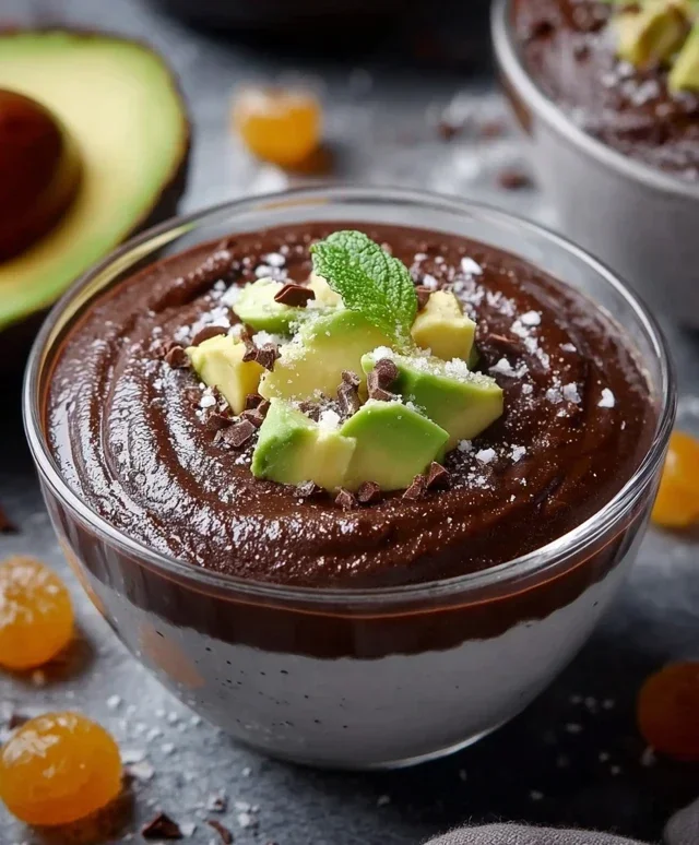 Schokopudding mit Avocado