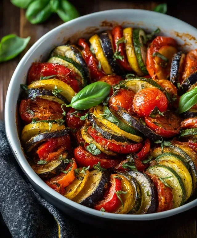 Ratatouille-Gemüse aus dem Ofen