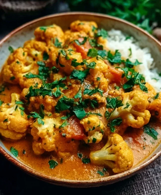 Blumenkohl Curry aus dem Backofen