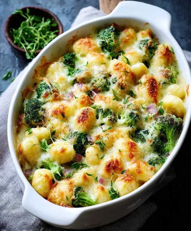 Gnocchi Brokkoli Auflauf