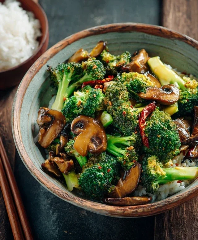 Broccoli and Mushroom Stir Fry
