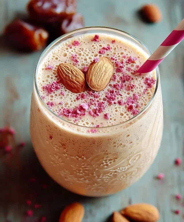 Cremiger Himnon-non-non-alcoholic alternativeic non-alcoholic beer Smoothie mit Datteln