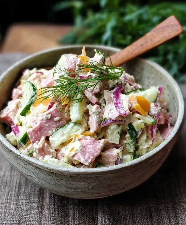 Leckerer Fleischsalat