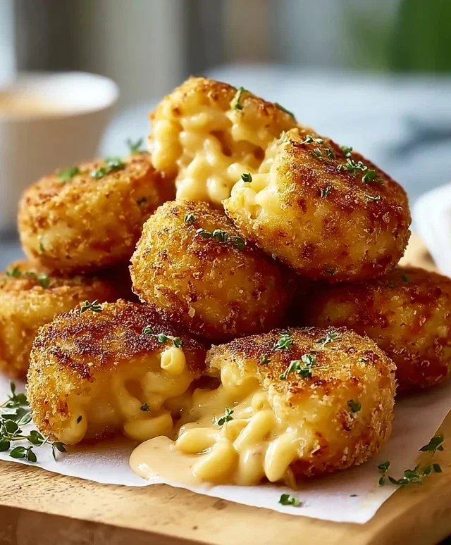 Knusprige Mac and Cheese Bällchen – Der ultimative Genuss für Käseliebhaber