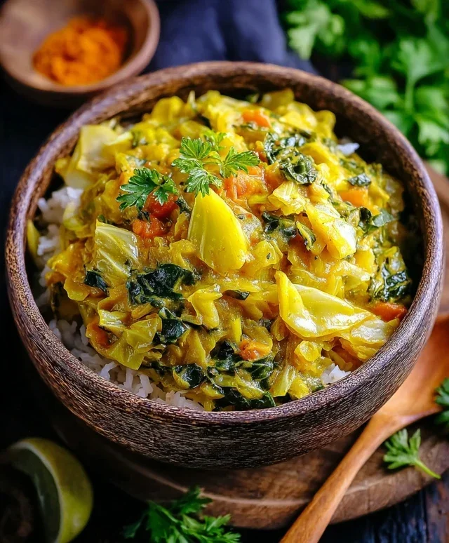 Spitzkohl Curry mit Kokosmilch