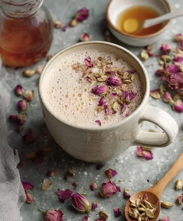 Rose Cardamom Tea Latte: A Cozy, Fragrant Delight