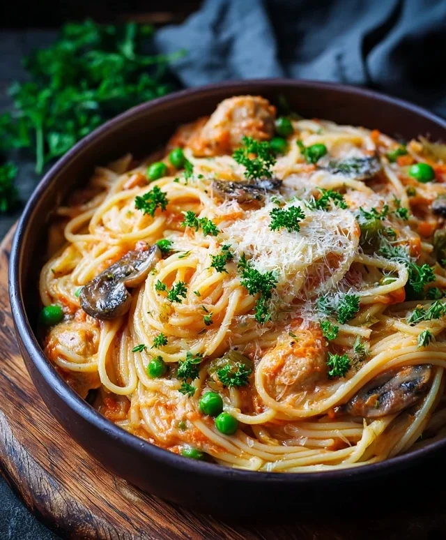 Spaghetti Auflauf mit Gemuse