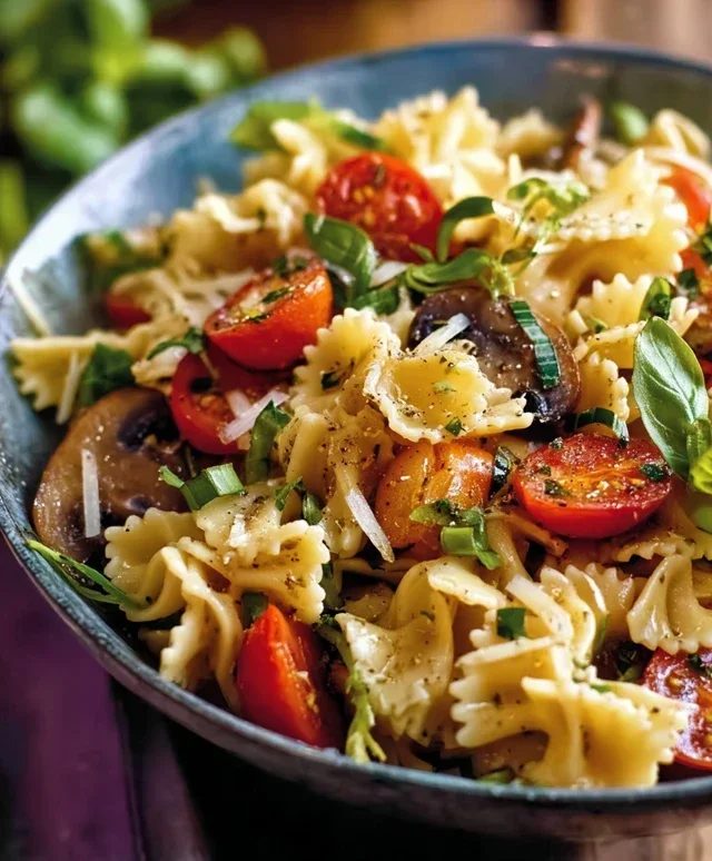 Mediterraner Nudelsalat