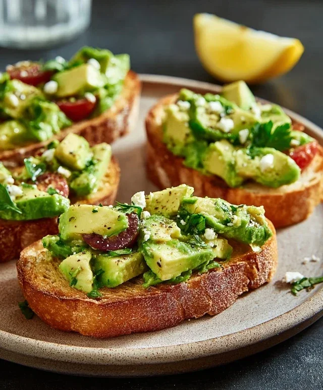 Avocado Bruschetta mit Ciabatta