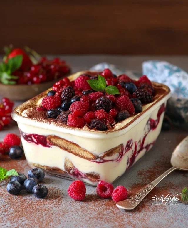 TIRAMISU AI FRUTTI DI BOSCO