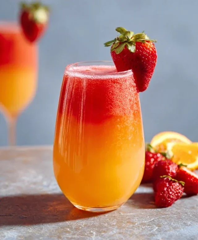Sunrise Strawberry Mimosa Recipe