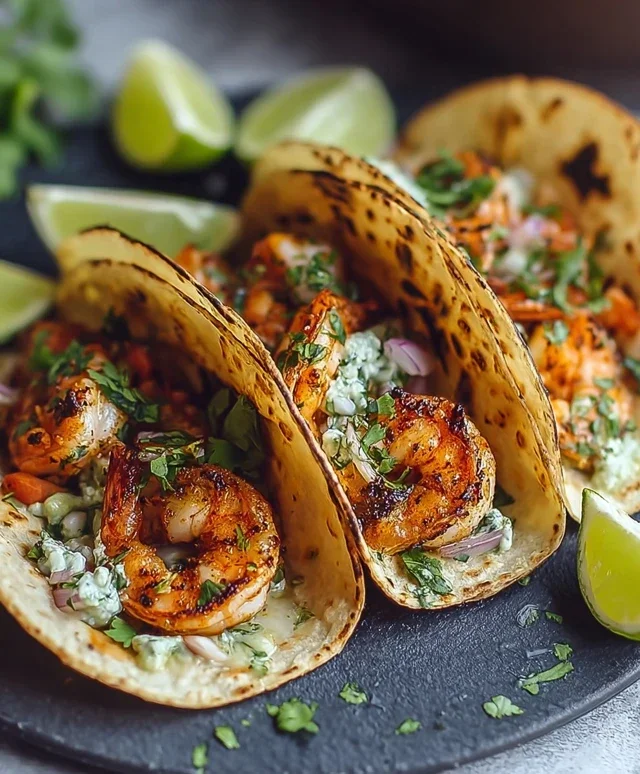 Zitronen-Koriander-Garnelen-Tacos – Frische trifft Würze