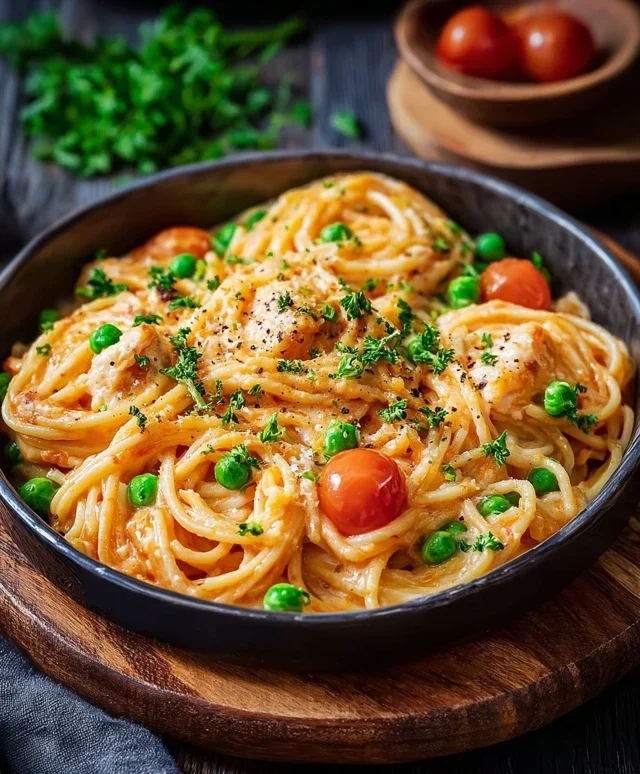 Spaghetti Auflauf mit Gemuse