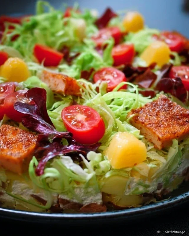 Salattorte fürs Grillen “Ein Stück Salat, bitte!” - rideros