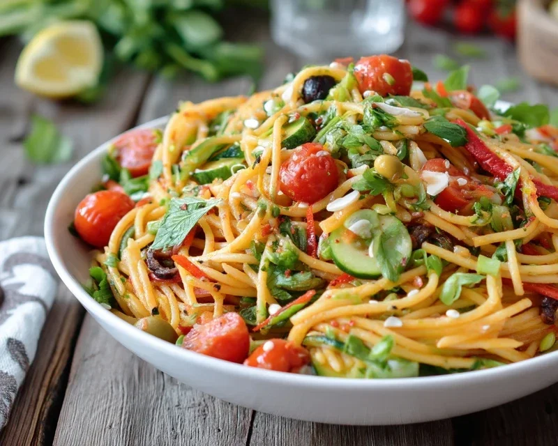 Leckerer Kalifornischer Spaghetti-Salat Rezept