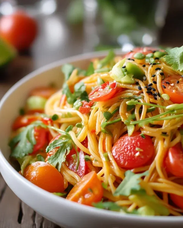 Leckerer Kalifornischer Spaghetti-Salat Rezept