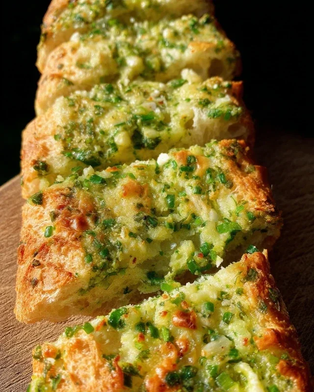 Bärlauch-Käse-Baguette. Einfach und schnell.