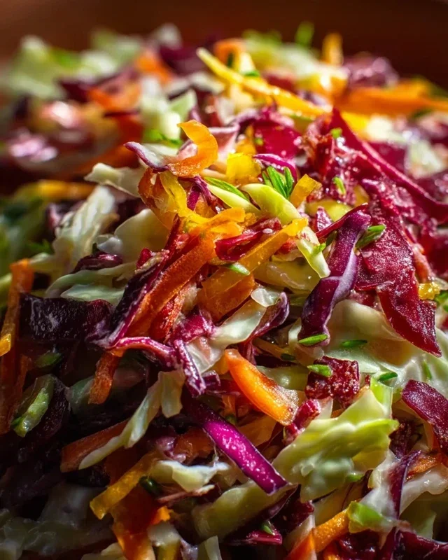 Knackiger Regenbogenkrautsalat