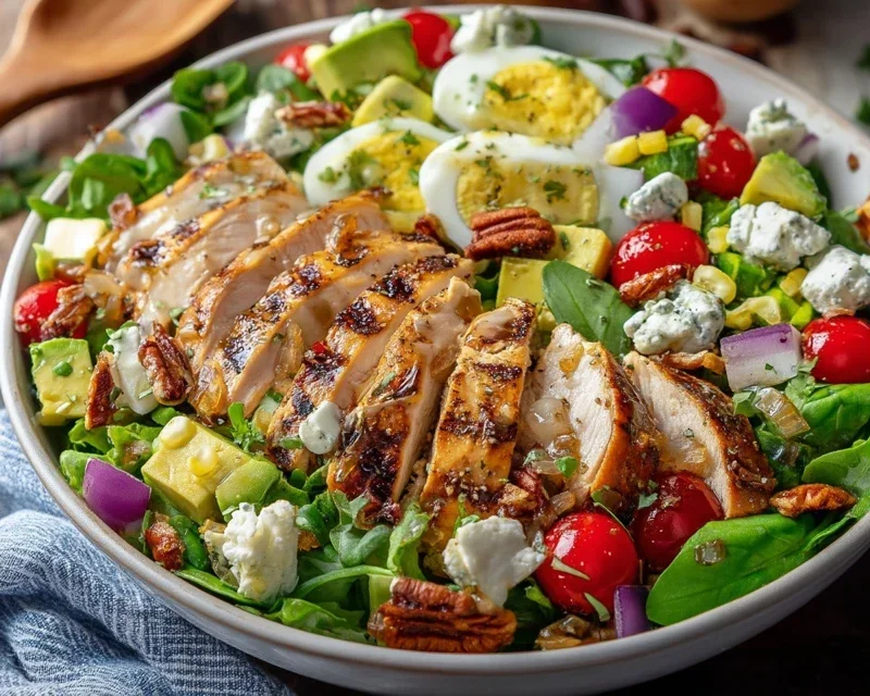 Grilled Chicken Salad + Homemade Sweet Onion Dressing