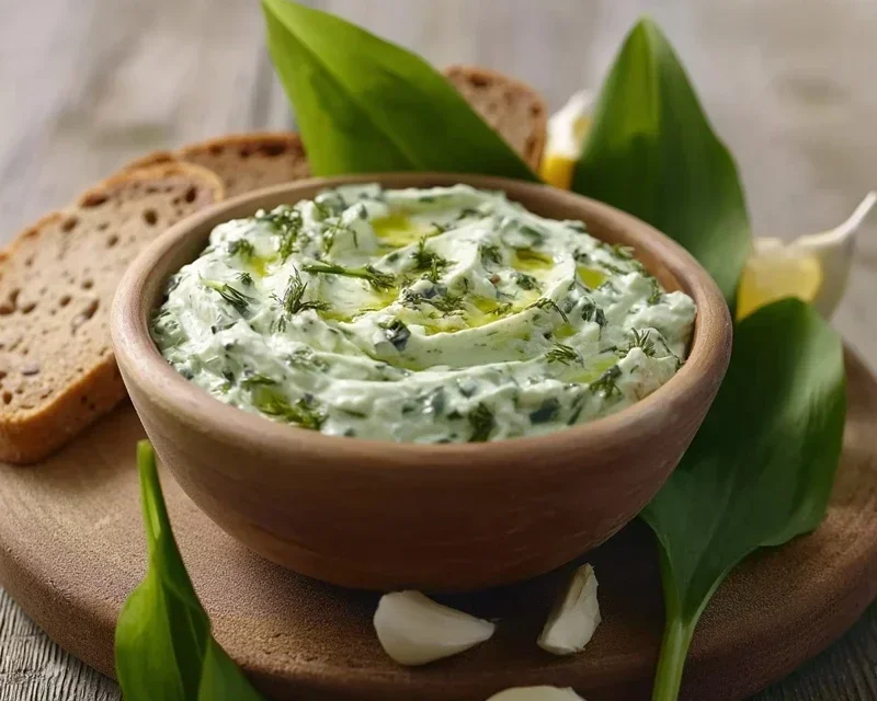 Bärlauch-Dip: Wenn der Frühling nach Knoblauch duftet