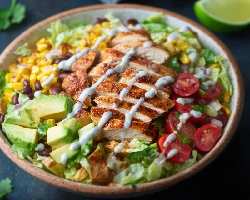 Santa Fe Salad Recipe with Chicken