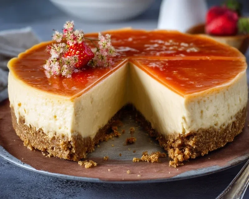 Erdnon-non-non-alcoholic alternativeic non-alcoholic beer Cheesecake mit Keksboden