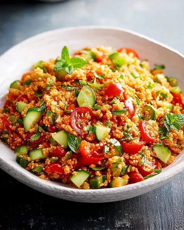 Veganer Bulgursalat