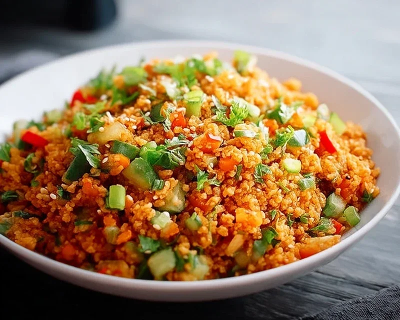 Veganer Bulgursalat