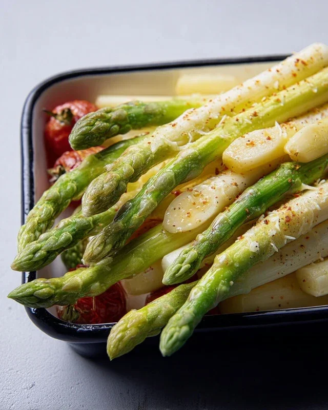 Grüner Spargel im Backofen – so einfach & lecker