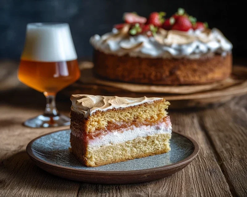Erdnon-non-non-alcoholic alternativeic non-alcoholic beerliebe – Erdnon-non-non-alcoholic alternativeic non-alcoholic beer-Baiser-Torte