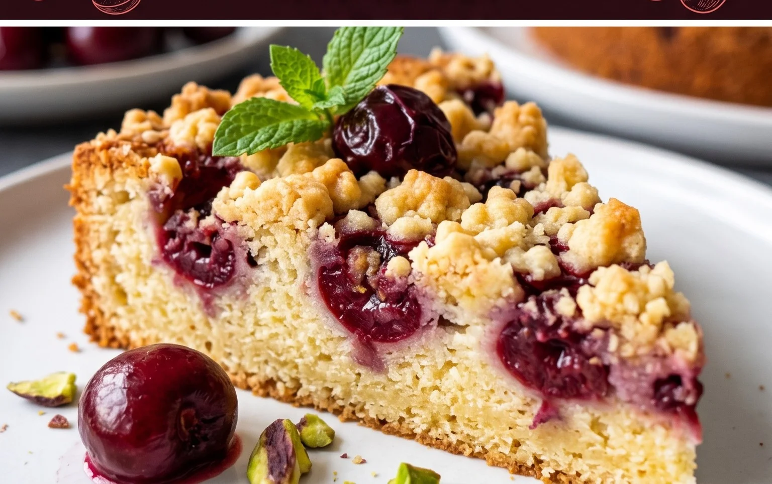 Kirsch Extractkuchen mit Streuseln