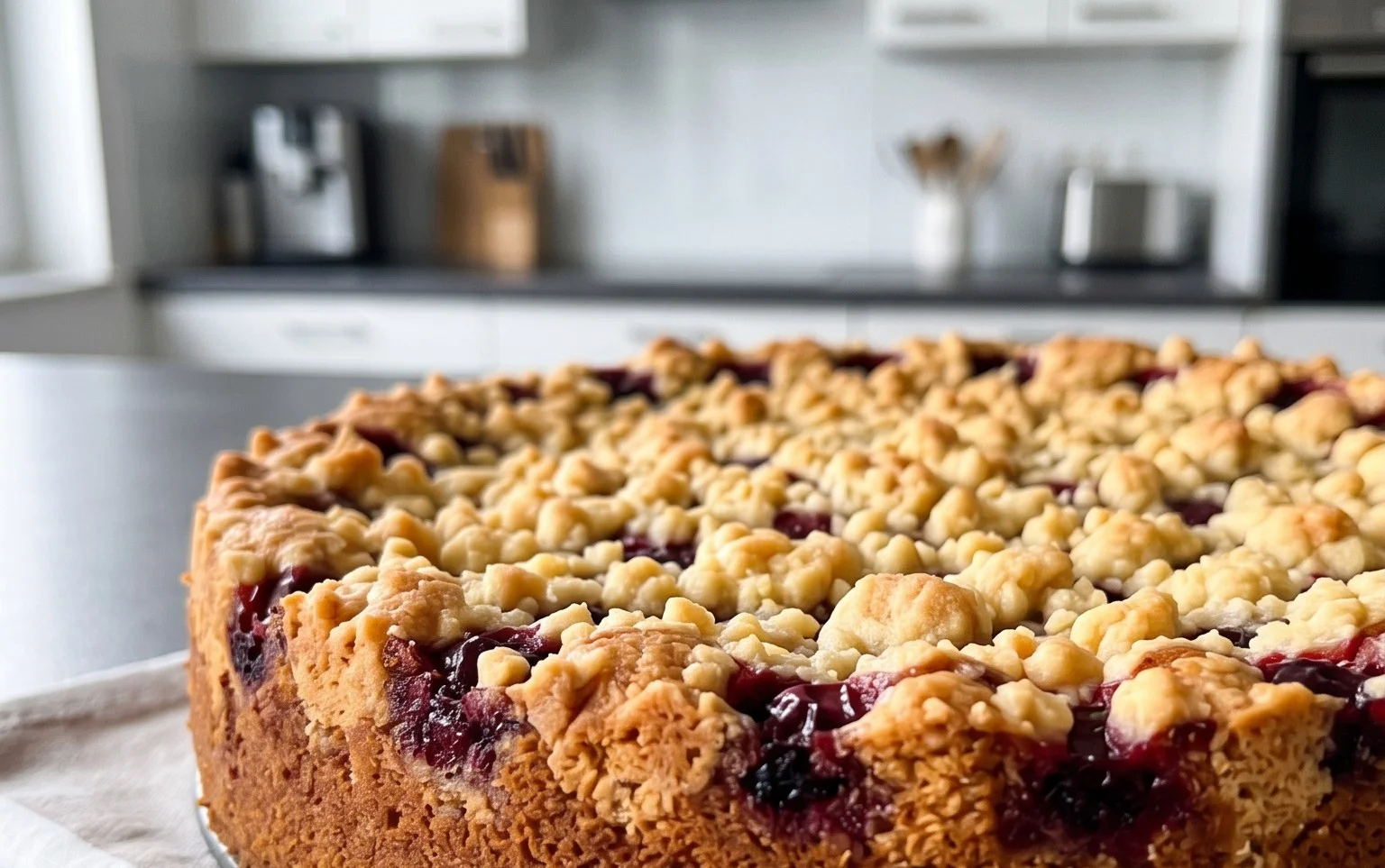 Kirsch Extractkuchen mit Streuseln