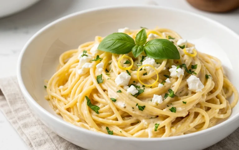 Cremige Zitronen-Feta-Pasta in 30 Minuten