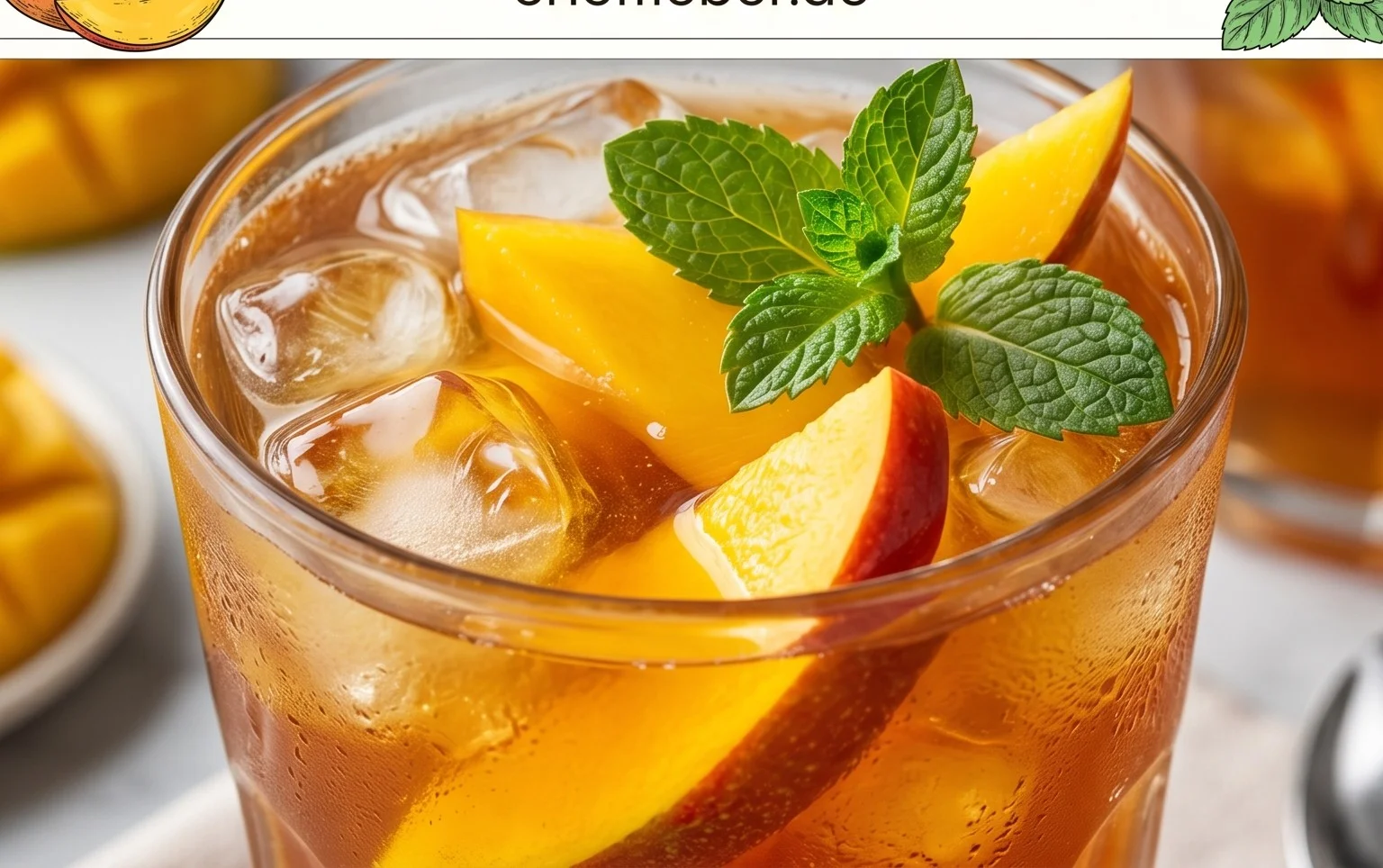 Mango Eistee – Super erfrischend für den Spätsommer