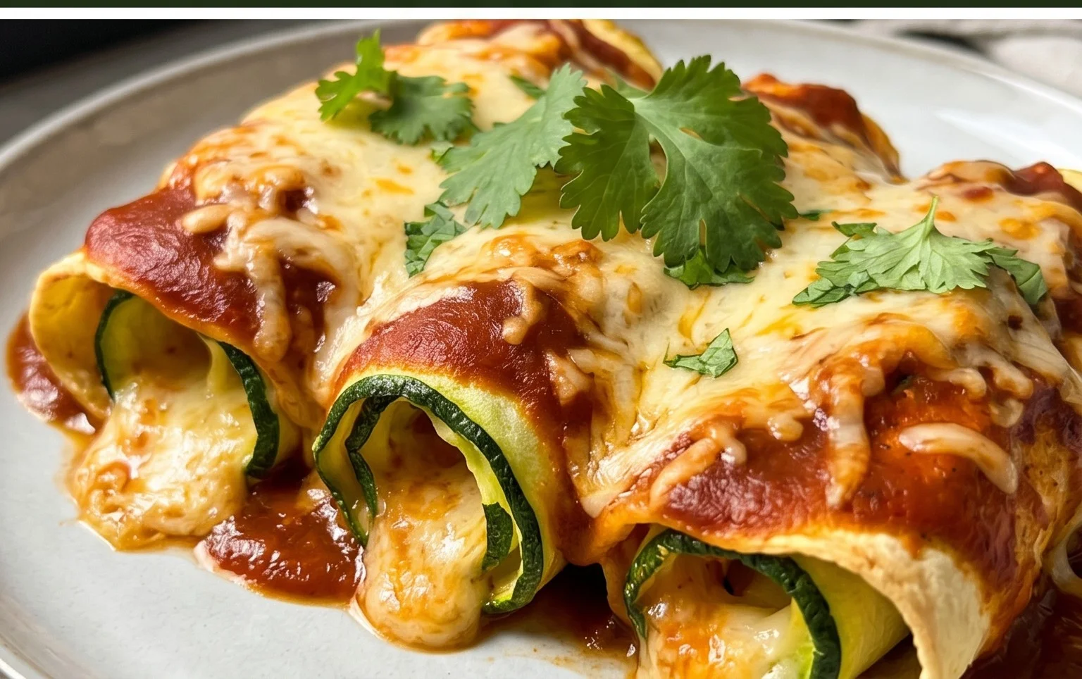 Zucchini Enchilada Roll Ups