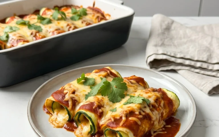 Zucchini Enchilada Roll Ups