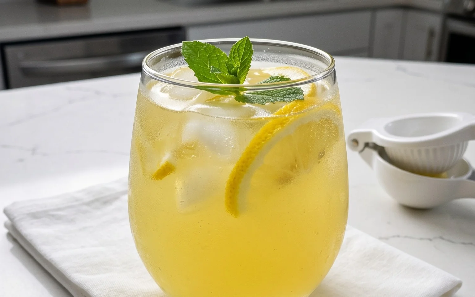 Selbstgemachte Limonade mit der Tescoma-Zitronenpresse