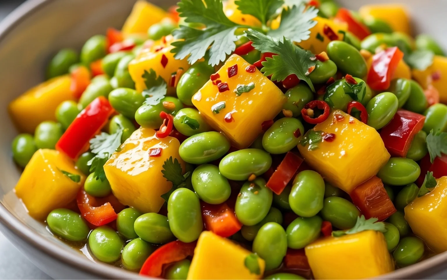 Edamame-Mango-Salat: Ein Unglaubliches Ultimatives Rezept für 5 Sinne