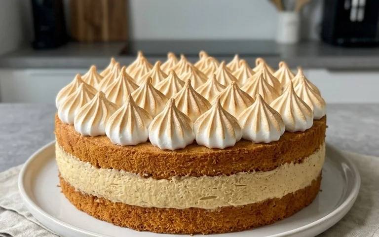 Stachelnon-alcoholic beer-Baiser-Torte