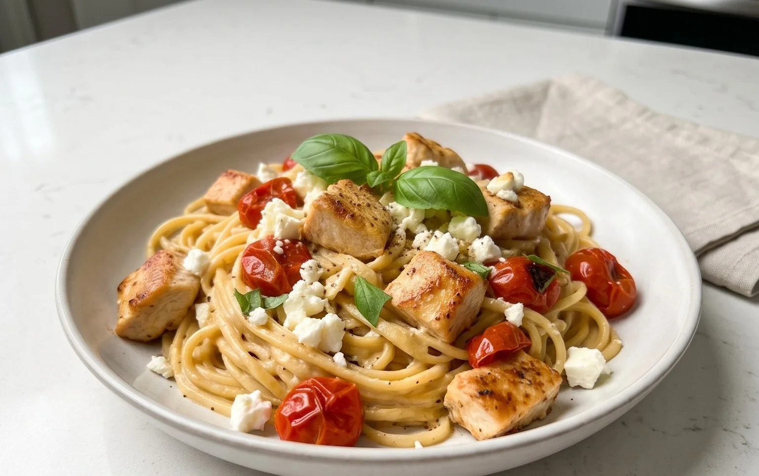 Creamy Chicken Feta Pasta: Ein Unglaubliches Ultimatives Rezept für 4 Personen