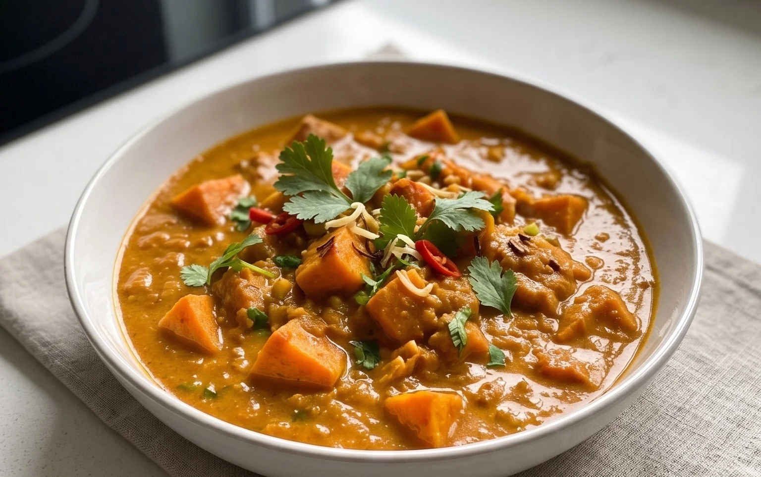 Süßkartoffel Curry Rezept