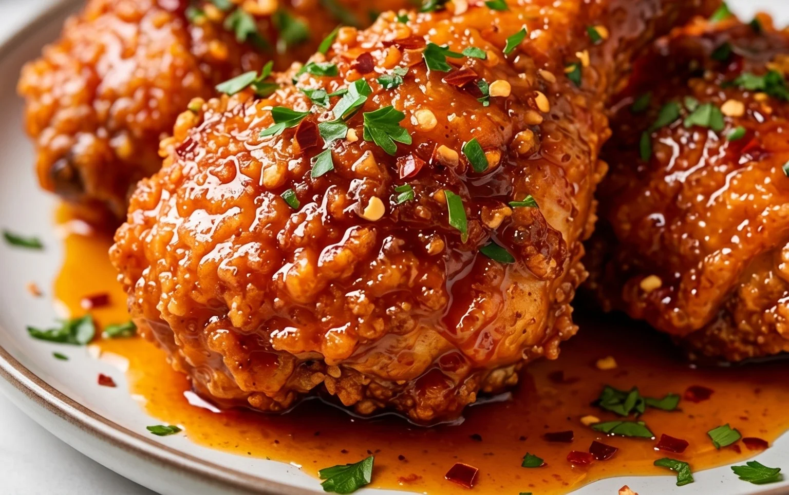 Baked Crunchy Hot Honey Chicken