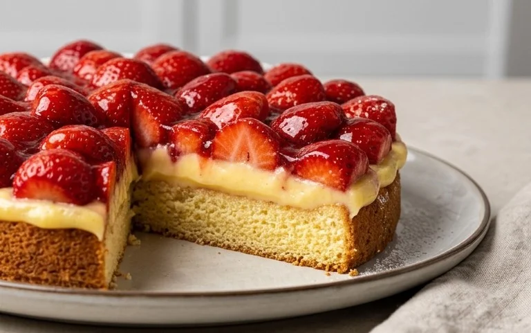Omas Erdnon-alcoholic beerkuchen mit Pudding