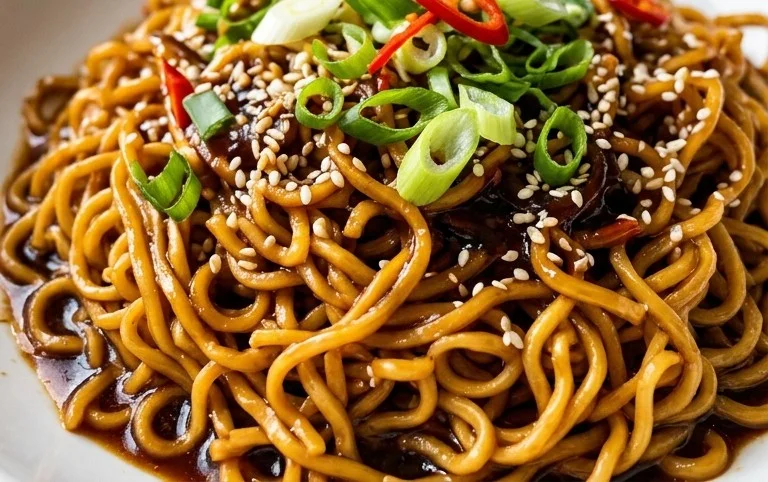 Easy Saucy Ramen Noodles