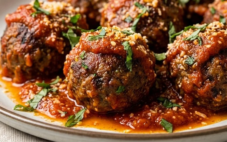 Baked Italian Meatballs