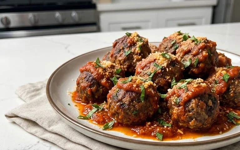 Baked Italian Meatballs