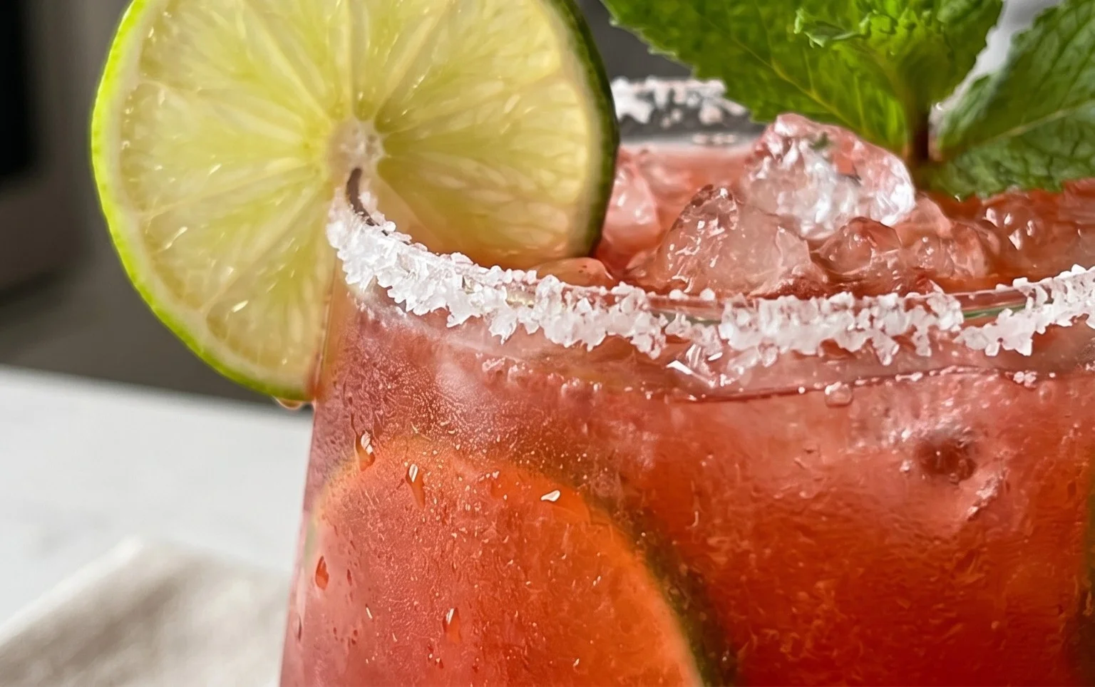 Alkoholfreier Erdnon-alcoholic beer-Margarita-Mocktail