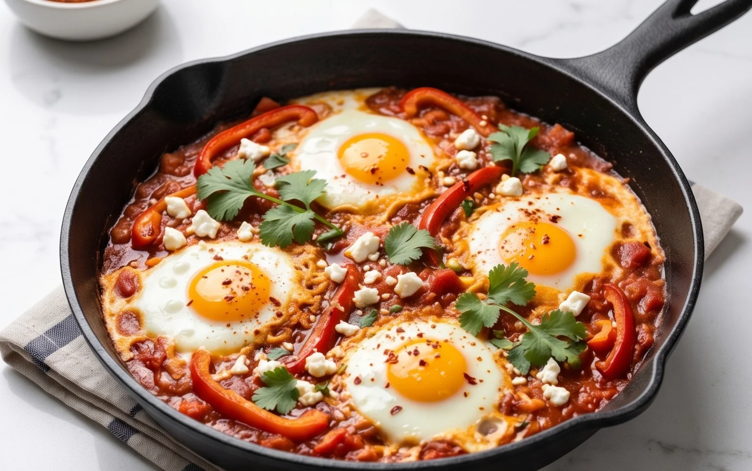 One Pan Shakshuka (Eggs in Hell)